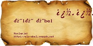 Élő Ábel névjegykártya